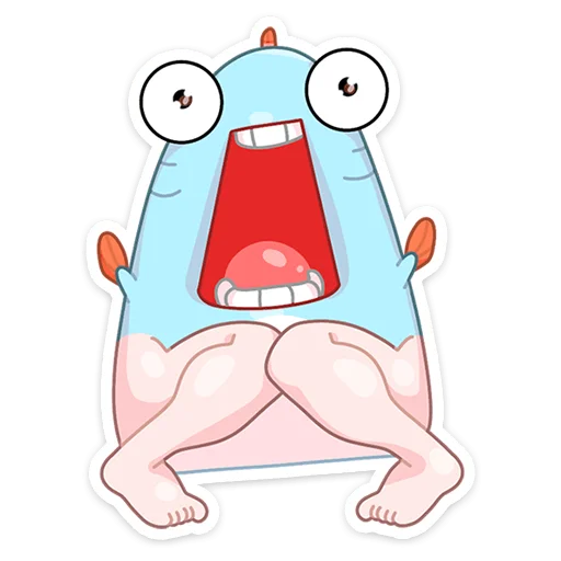 😱 Стикер «Реверсивная русалка» для Telegram