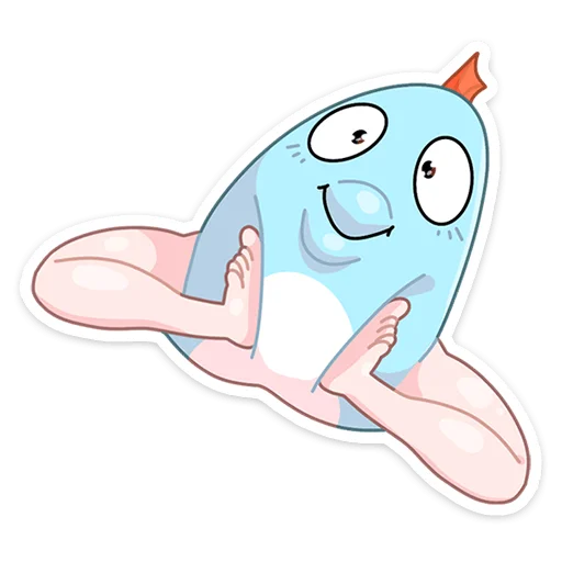 🙂 Стикер «Реверсивная русалка» для Telegram