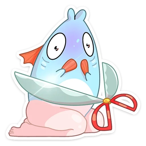 😱 Стикер «Реверсивная русалка» для Telegram