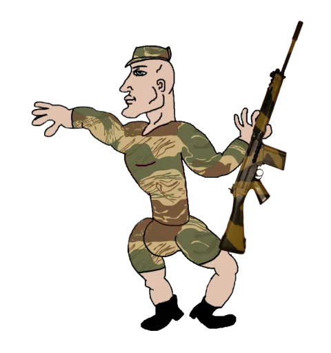 🤸 Стикер «Fan Rhodesian Pack» для Telegram