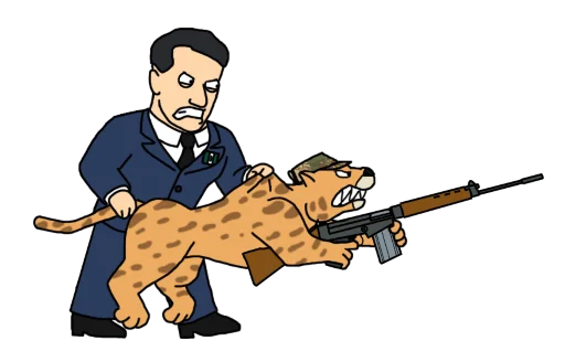 🐅 Стикер «Fan Rhodesian Pack» для Telegram