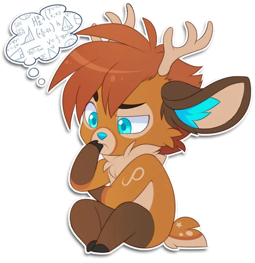 Стикерпак Rho the Reindeer для Telegram