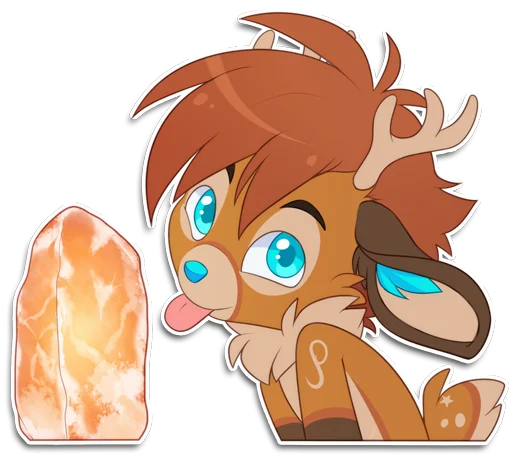 😜 Стикер «Rho the Reindeer» для Telegram