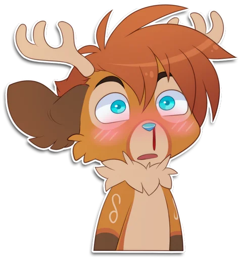 😳 Стикер «Rho the Reindeer» для Telegram