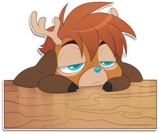 😒 Стикер «Rho the Reindeer» для Telegram
