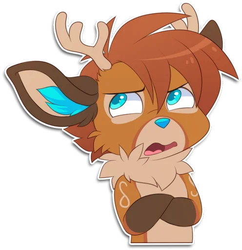 😤 Стикер «Rho the Reindeer» для Telegram