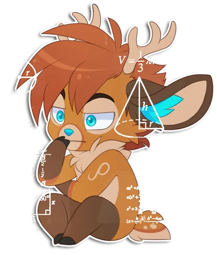 ⁉ Стикер «Rho the Reindeer» для Telegram