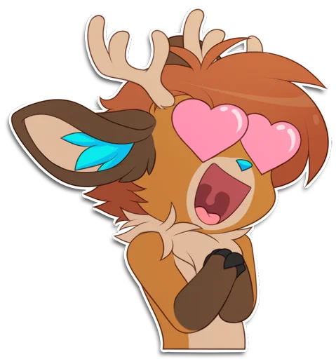 😍 Стикер «Rho the Reindeer» для Telegram