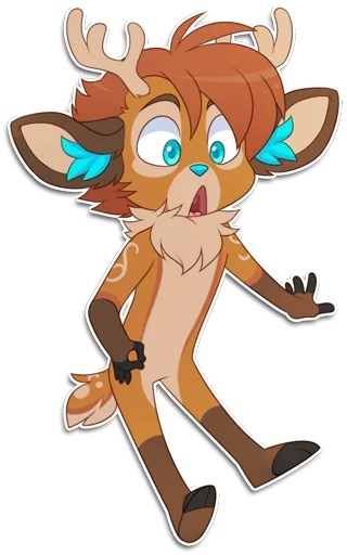 👌 Стикер «Rho the Reindeer» для Telegram