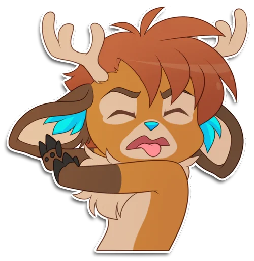 🤢 Стикер «Rho the Reindeer» для Telegram