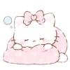 🎀 Эмодзи «Ribonya cat» для Telegram