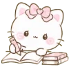 🎀 Эмодзи «Ribonya cat» для Telegram