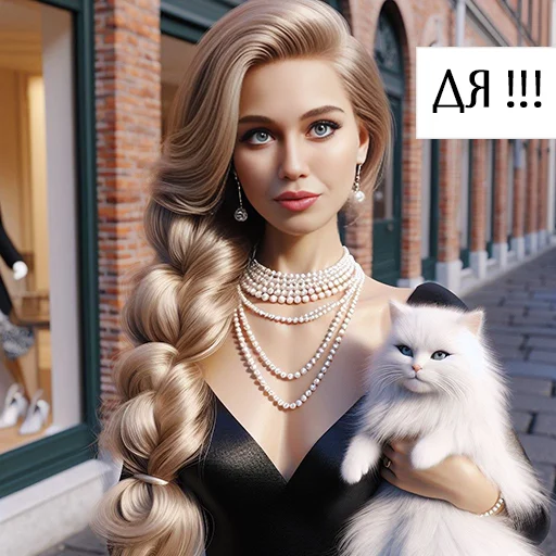 😋 Стикер «Rich Catty» для Telegram