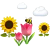 🌷 Эмодзи «Cute random» для Telegram