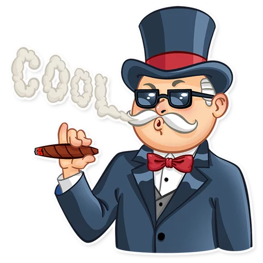 😎 Стикер «Monopoly» для Telegram