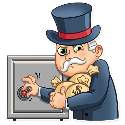 😑 Стикер «Monopoly» для Telegram