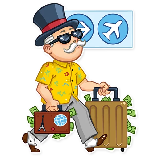 ✈️ Стикер «Monopoly» для Telegram
