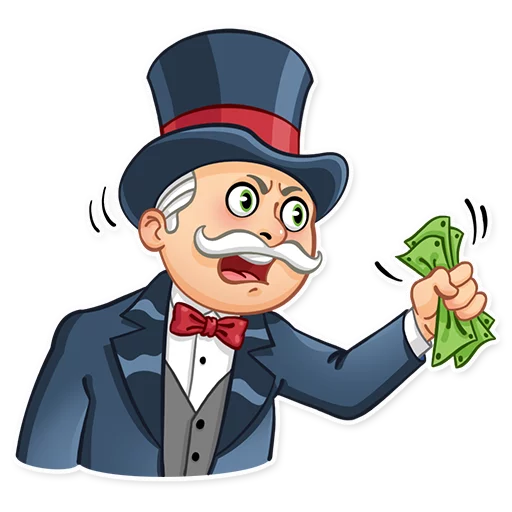 😲 Стикер «Monopoly» для Telegram