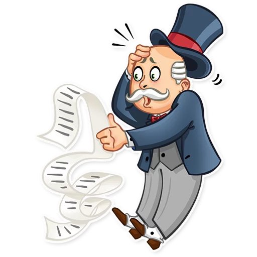 😰 Стикер «Monopoly» для Telegram