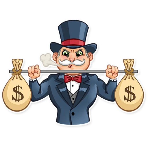 🏋️ Стикер «Monopoly» для Telegram