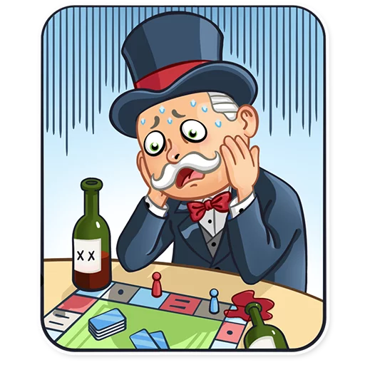 😱 Стикер «Monopoly» для Telegram
