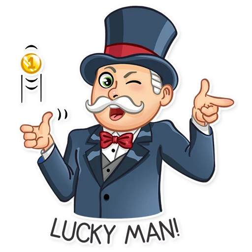 😉 Стикер «Monopoly» для Telegram