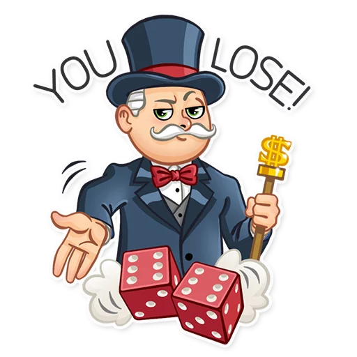 🎲 Стикер «Monopoly» для Telegram