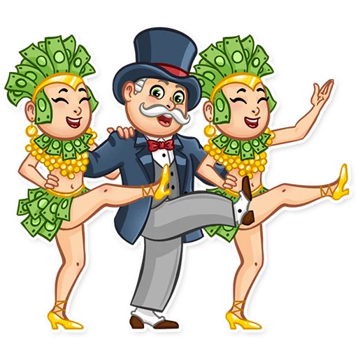 🕺 Стикер «Monopoly» для Telegram