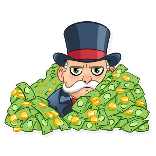 😶 Стикер «Monopoly» для Telegram