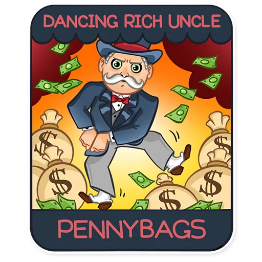 😈 Стикер «Monopoly» для Telegram
