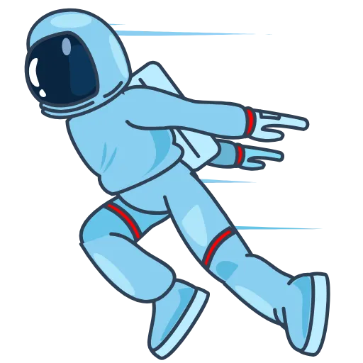 🏃 Стикер «SpaceMan» для Telegram