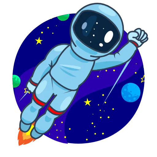🌕 Стикер «SpaceMan» для Telegram