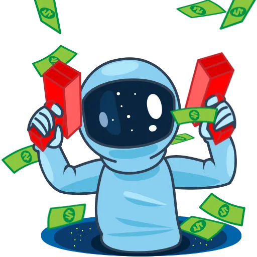 💸 Стикер «SpaceMan» для Telegram