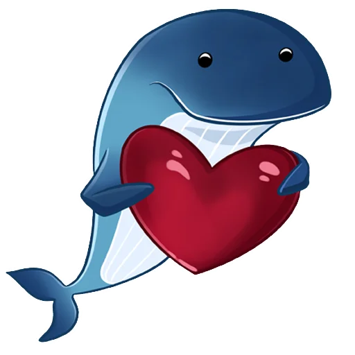 ♥️ Стикер «Богатый Кит» для Telegram