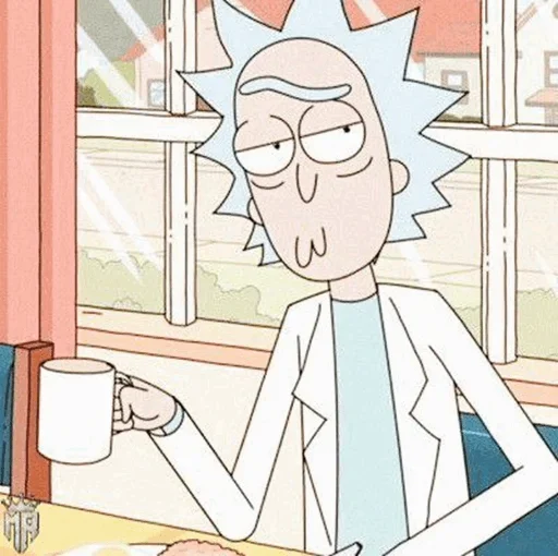☕️ Стикер «Rick and Morty» для Telegram
