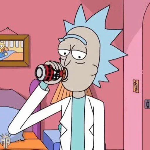 🥤 Стикер «Rick and Morty» для Telegram