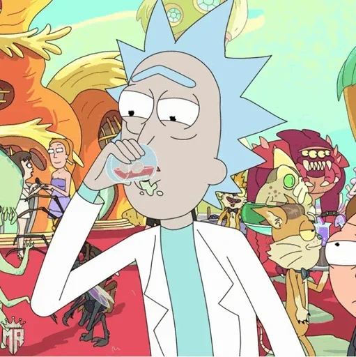 🍸 Стикер «Rick and Morty» для Telegram