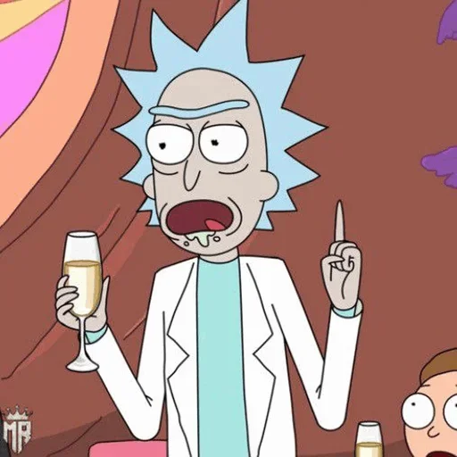 🥂 Стикер «Rick and Morty» для Telegram