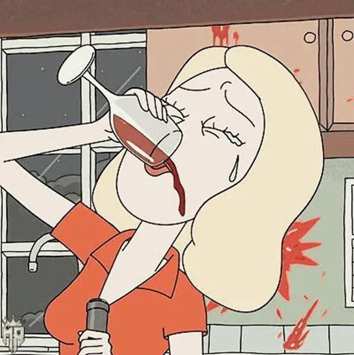 🍷 Стикер «Rick and Morty» для Telegram