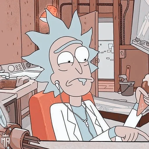 🥲 Стикер «Rick and Morty» для Telegram