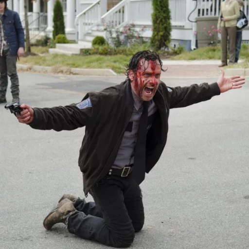 😡 Стикер «Rick Grimes» для Telegram