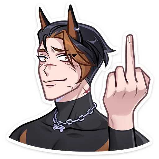 🖕 Стикер «Рик» для Telegram