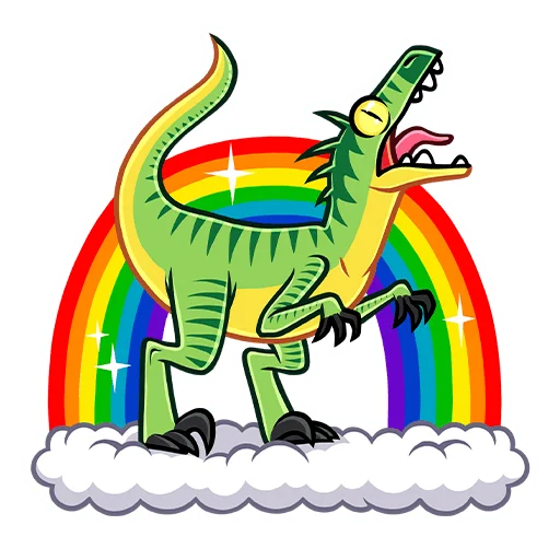 🌈 Стикер «Рик и Рок» для Telegram