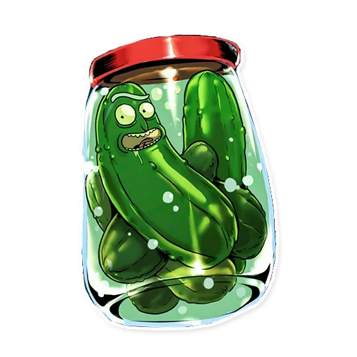 🥒 Стикер «Rick_Morty_and_Fans» для Telegram