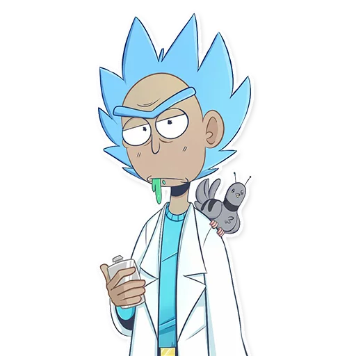 😒 Стикер «Rick_Morty_and_Fans» для Telegram