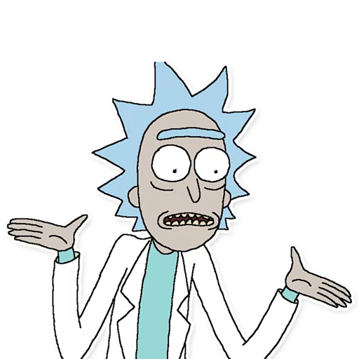 👐 Стикер «Rick_Morty_and_Fans» для Telegram