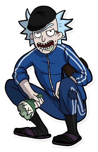 👊 Стикер «Rick_Morty_and_Fans» для Telegram