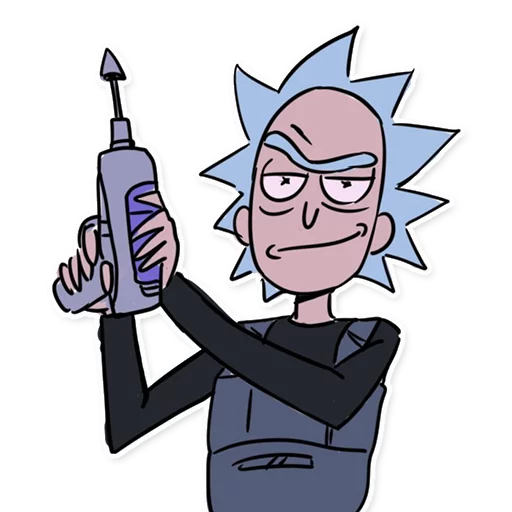 🔫 Стикер «Rick_Morty_and_Fans» для Telegram