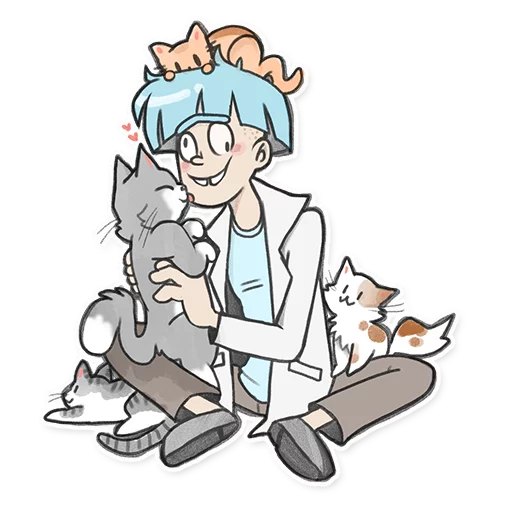 🙂 Стикер «Rick_Morty_and_Fans» для Telegram