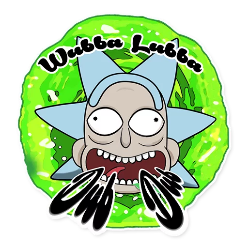 👋 Стикер «Rick_Morty_and_Fans» для Telegram